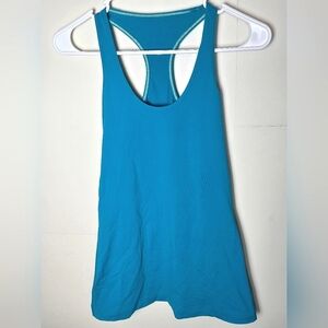 Women's Lululemon Blue Racerback Athletic Yoga Tank Top, Size 6